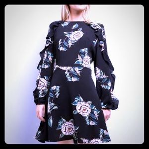 BNWT- AX Paris High Neck Long Sleeve Swing Dress